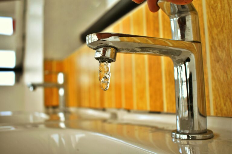 Water tap dripping